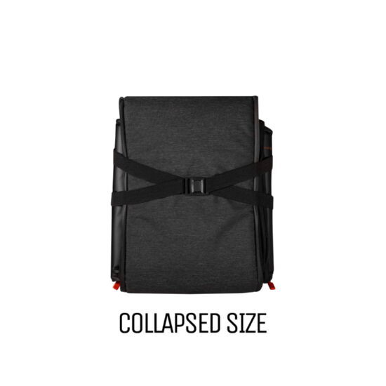 Carbon_38L_Collapsible_Buffle_Bag_Rucksack_schwarz_collabpsed